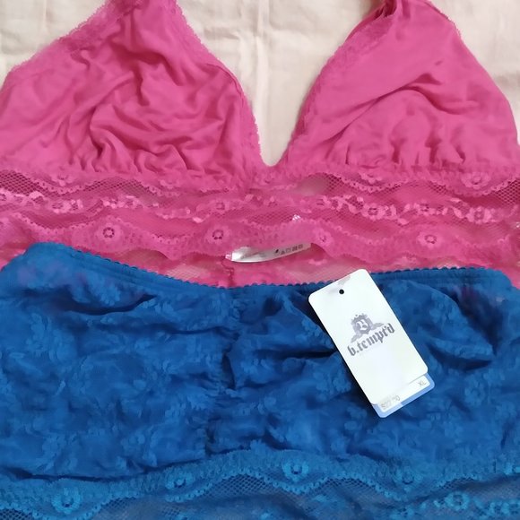 WACOAL b.tempt'd 2 Bras Unworn condition pink and blue - Picture 1 of 4
